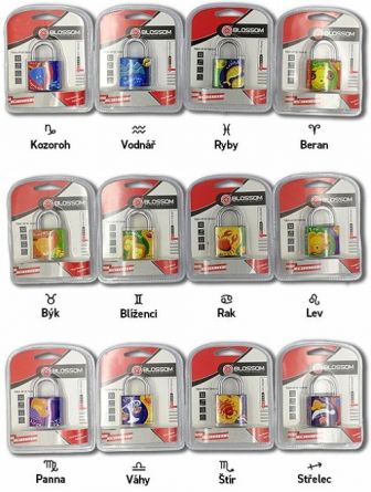 Visac� z�mek motiv 32 mm