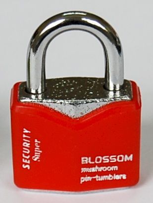 Visac� z�mek 25mm �erven� zavazadlov�