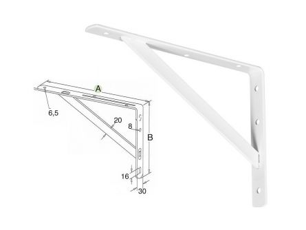 Konzola 400x255x30 nosnost 100kg 658400