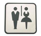 Piktogram symbol WC P�ni/d�my nerez