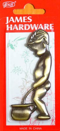 Piktogram symbol WC P�ni 3D BRONZ