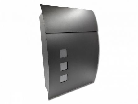 Po�t.schr�nka DUSTIN antracit + sklo