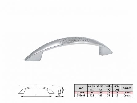 �chytka JAMO  96mm CHROM-SATIN