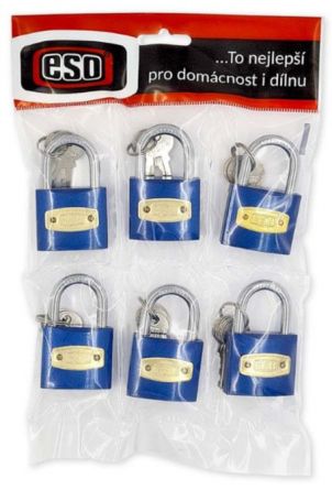 Visac� z�mek FORMAN Fe 38 mm SU 6ks blistr