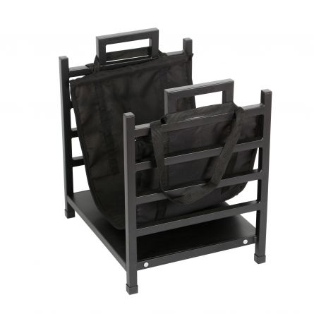 Stojan na krbov� d�evo s nosi�em