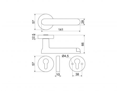 Klika inter. SMART TOUCH HANDLE H.03.NIMAT