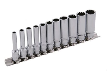 Sada hlavic DRIVELOCK CrV 12ks 1/4" 4-13mm