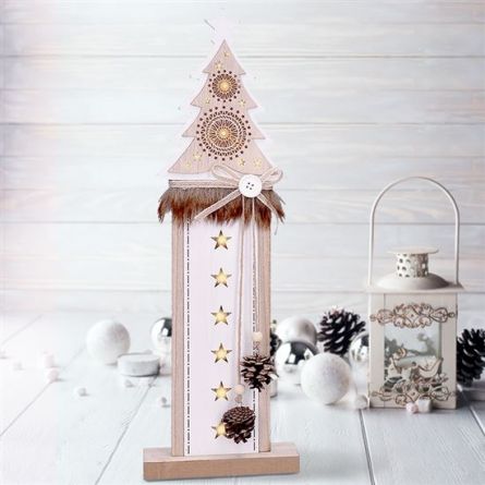 SO- dekorace v�no�n� d�ev�n� LED stromek