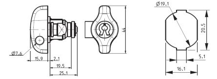 RONIS z�m.sk�n.22500-06 L na vis.z�mek