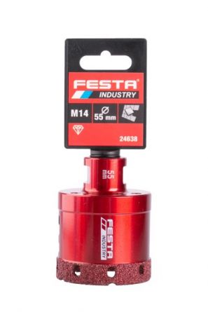 Korunka diamantov� vykru�.M14 FESTA 55mm INDUSTRY