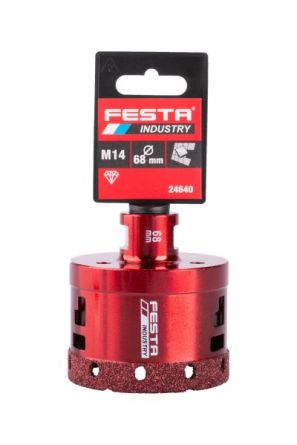 Korunka diamantov� vykru�.M14 FESTA 72mm INDUSTRY