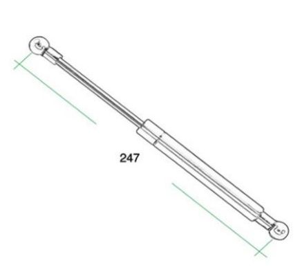 Vzp�ra plynov� d�ev.r�m s�la 150N