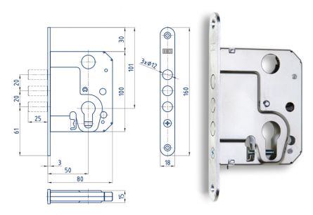 Zadl.z�mek 2834C b�l�  Zn
