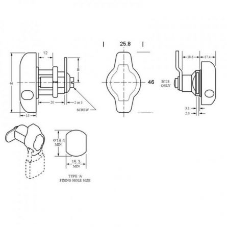 Z�mek EUROLOCKS 4443-0066 ALFA 3 22500 na visac� z