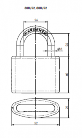 Visac� z�mek 30H/52 3kl.