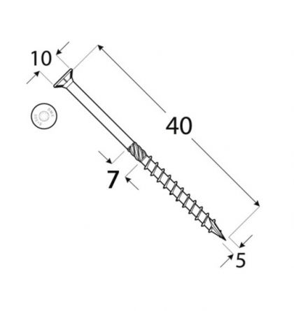 DO vrut tes.zap.hlava 5x40 �200