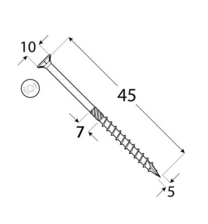 DO vrut tes.zap.hlava 5x45 �200