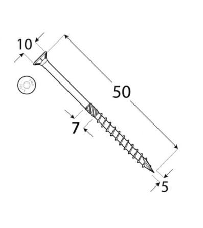 DO vrut tes.zap.hlava 5x50 �200