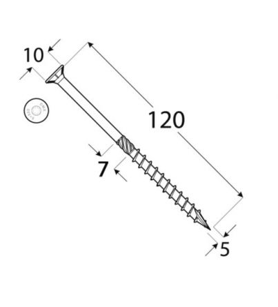 DO vrut tes.zap.hlava 5x120 �100