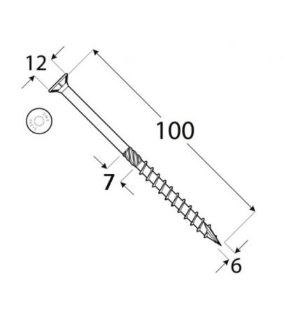 DO vrut tes.zap.hlava 6x100 �100
