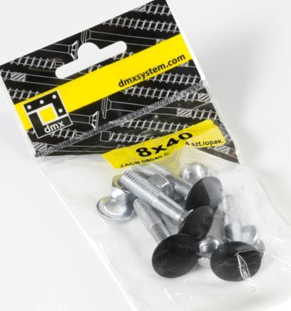 DO vratov� �roub 8x40 �ern� hlava 4ks