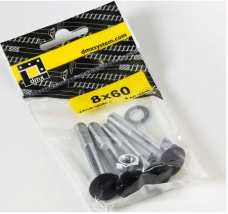 DO vratov� �roub 8x60 �ern� hlava 4ks