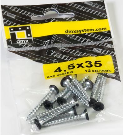 DO vrut do d�eva �ern� hlava 4,5x35 12ks