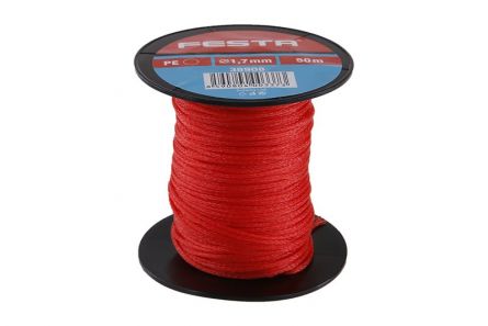 Prov�zek 50m,1.7mm �erven� FESTA