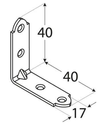 DO �heln�k �zk� 40x40x17x1.5 KW2