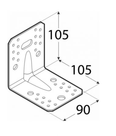 DO �heln�k s proli.105x105x90x2.5 KP21 s
