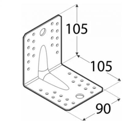 DO �heln�k s proli.105x105x90x2.5 KP2