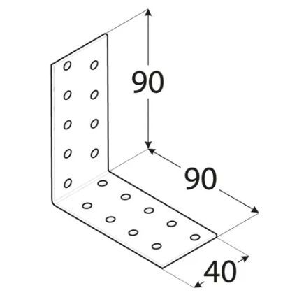 DO �heln�k mont�n� 90x90x40x2.0 KM16