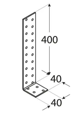 DO �heln�k kotevn� 40x400x40 KK3