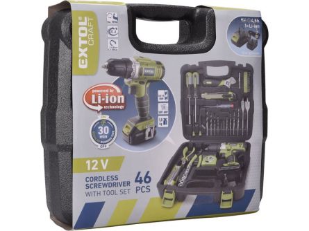 EXTOL Aku �roub. 12V Li-ion s n��ad�m