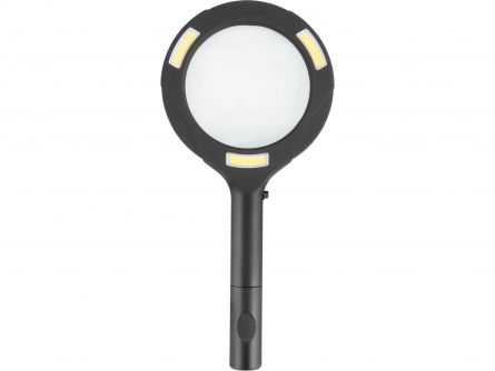 Lupa se sv�tlem 80lm, 3x zv�t�en�, 3x0,5W COB LED