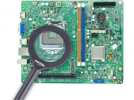 Lupa se sv�tlem 80lm, 3x zv�t�en�, 3x0,5W COB LED