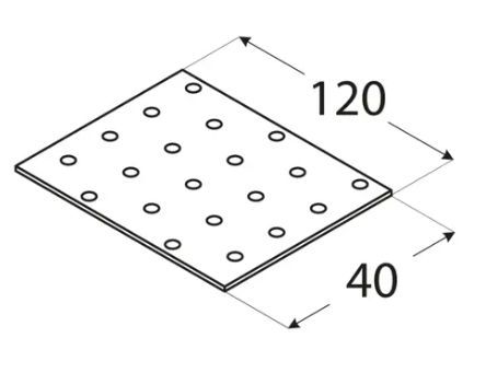 DO desti�ka perforovan� 40x120 PP3