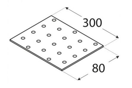DO desti�ka perforovan� 80x300 PP11