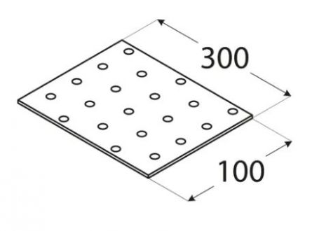 DO desti�ka perforovan� 100x300 PP15