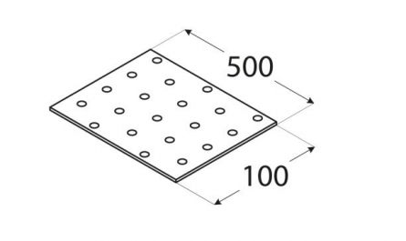DO desti�ka perforovan� 100x500 PP17