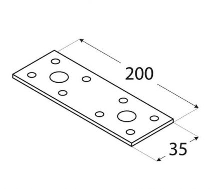 DO spojka ploch� 200x35 LP3