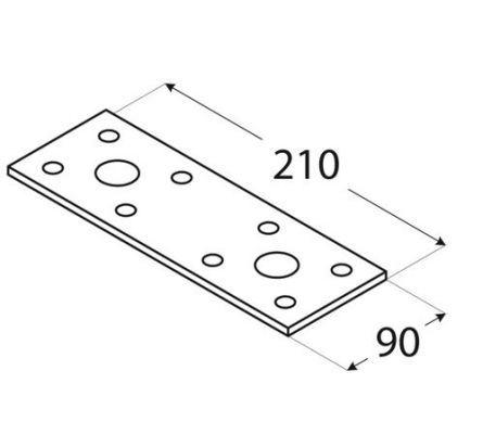 DO spojka ploch� 210x90 LP6
