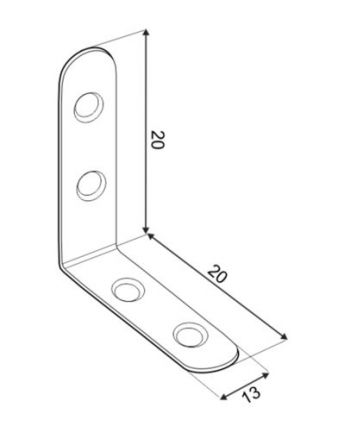 DO �heln�k FKW 20 20x20x13x2 bal.4ks