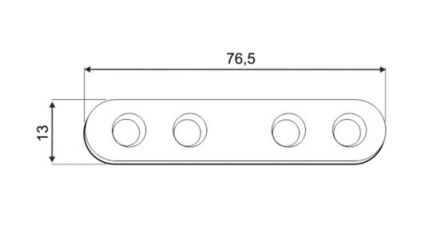 DO FLW 80 spoj. pl. 76,5x13x2 bal.4ks