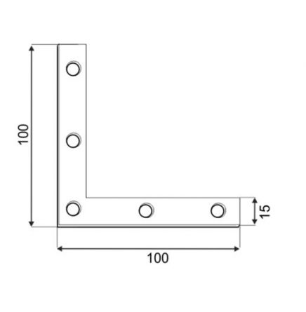DO rohovn�k NA 100 100x100x15x2