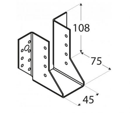 DO botka tr�mov� 45x108x75x2.0mm WB8