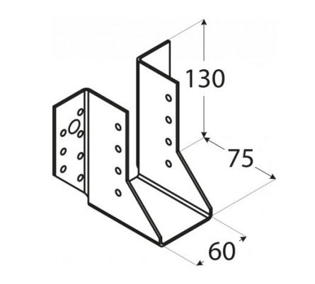 DO botka tr�mov� 60x130x75x2.0mm WB15