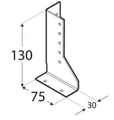 DO botka tr�m.d�l.130x75x28 WBD130 P