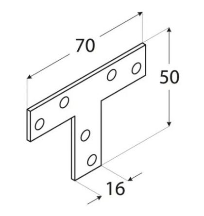 DO spojka typ "T" 70x50x16 KT1