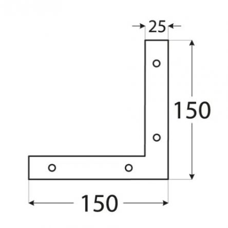 DO rohovn�k 150x150x25x2.5 NA1